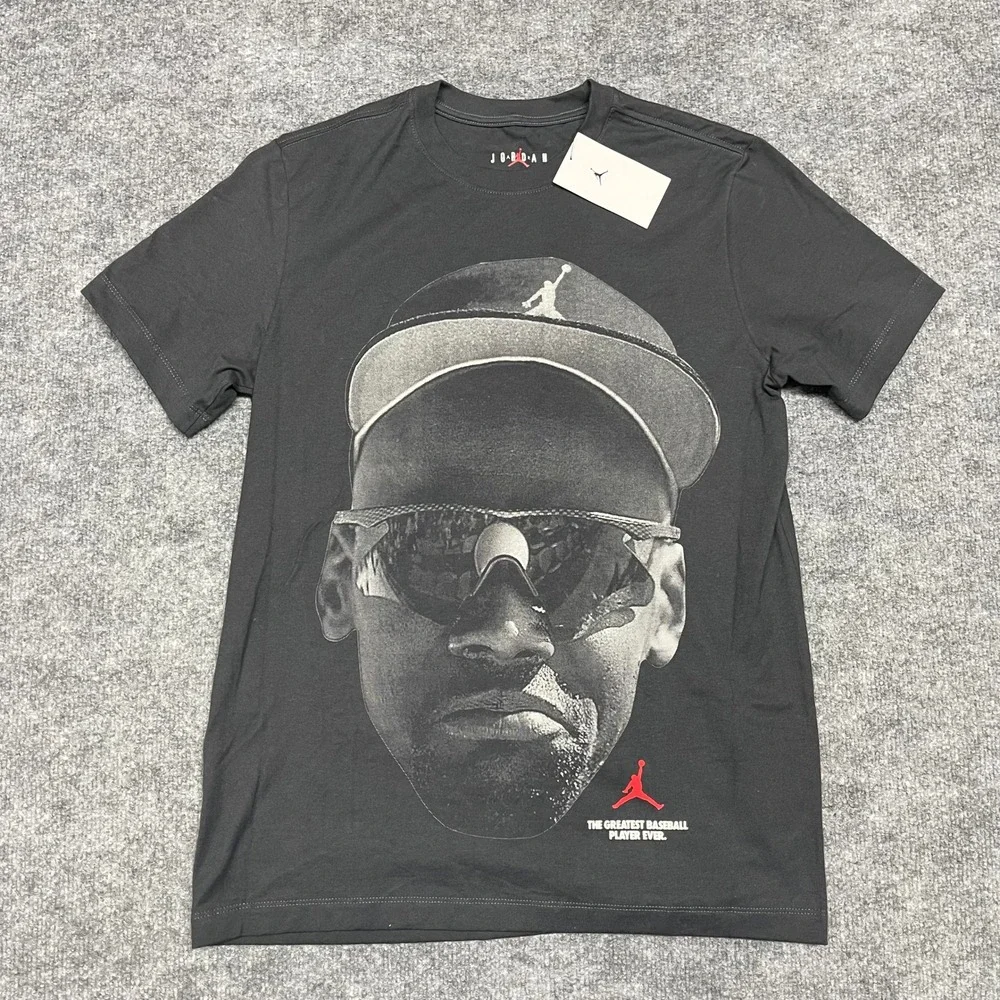 Michael Jordan Shirt Mens Medium Black Graphic The Greatest Baseball Player